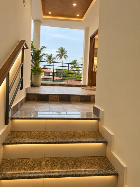 AI-generated finished staircase-foyer concept for Property 1